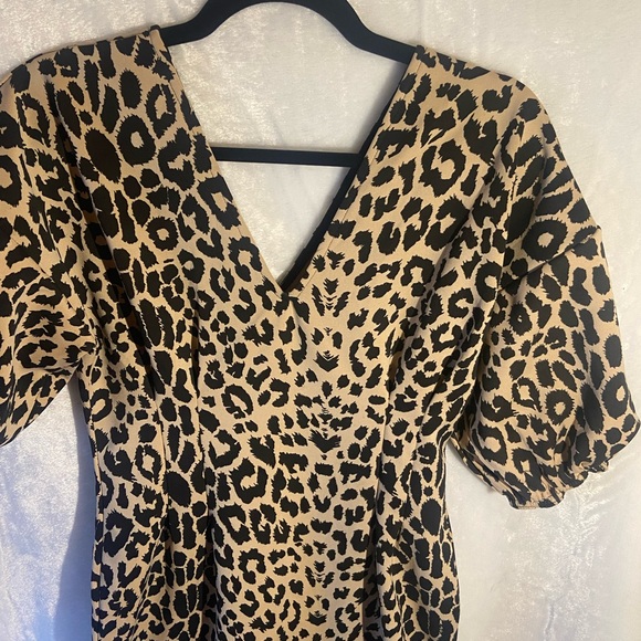 ASOS Midi Leopard Print Dress - Picture 3 of 5